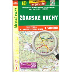 SHOCart 449 Žďárské vrchy 1:40 000 turistická mapa