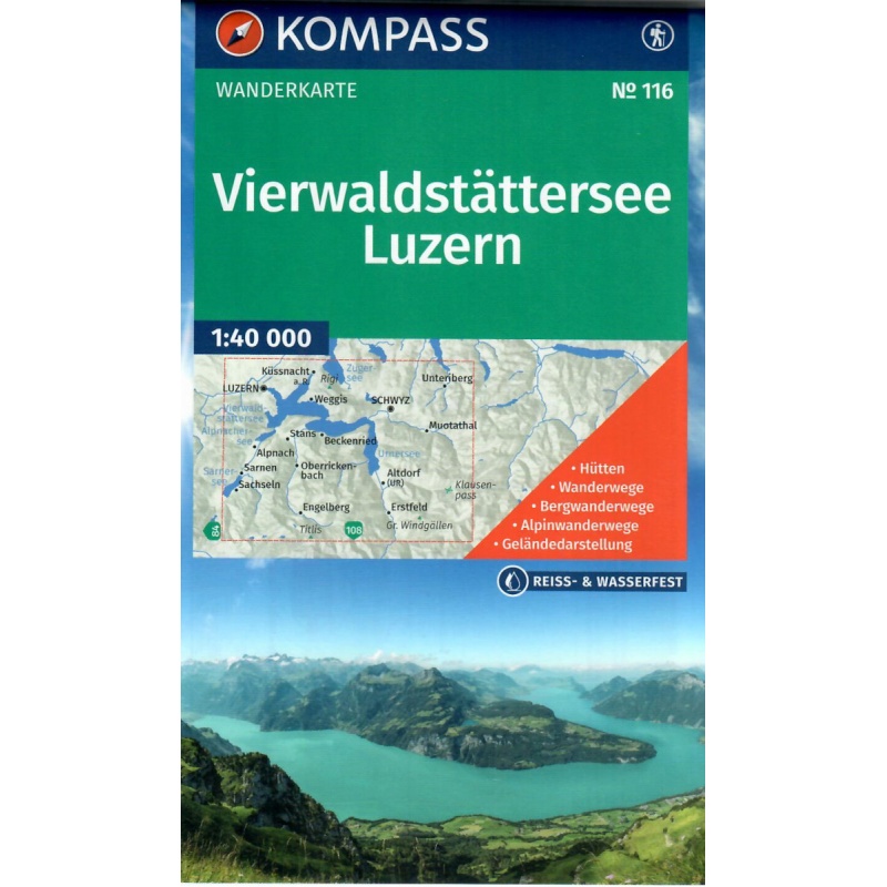 Kompas 116 Vierwaldstatter See, Luzern 50 000