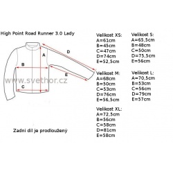_High Point Road Runner 3.0 Lady Jacket black damska nepromokava bunda BlocVent 2,5L