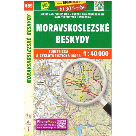 SHOCart 469 Moravskoslezské Beskydy 1:40 000 turistická mapa
