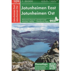 PhoneMaps 109 Jotunheimen vychod 50 000 turisticka mapa