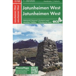 PhoneMaps 110 Jotunheimen zapad 50 000 turisticka mapa