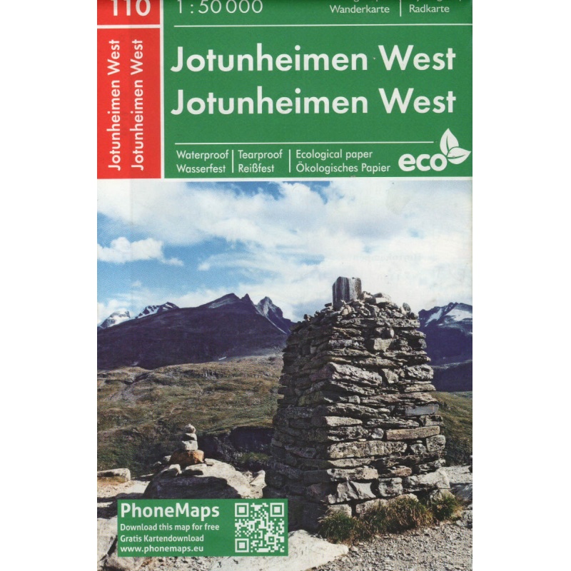 PhoneMaps 110 Jotunheimen zapad 50 000 turisticka mapa