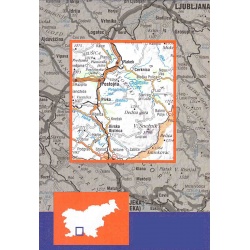 Geodetski Notranjska s Sneznikom Vnitrni Kransko a Sneznik 50 000 turisticka mapa 1