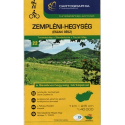 Cartographia  Zemplinske vrchy sever Zempleni-Hegyseg 40 000 turisticka mapa