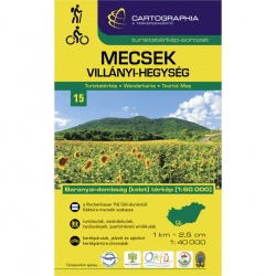Cartographia Mecsek, Villanyi-Hegyseg 40 000 turisticka mapa