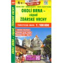SHOCart 217 Okolí Brna západ, Žďárské vrchy 1:100 000 turistická mapa