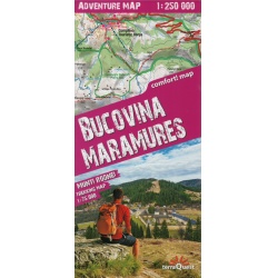 TerraQuest Bucovina, Maramures 250 000 turisticka mapa