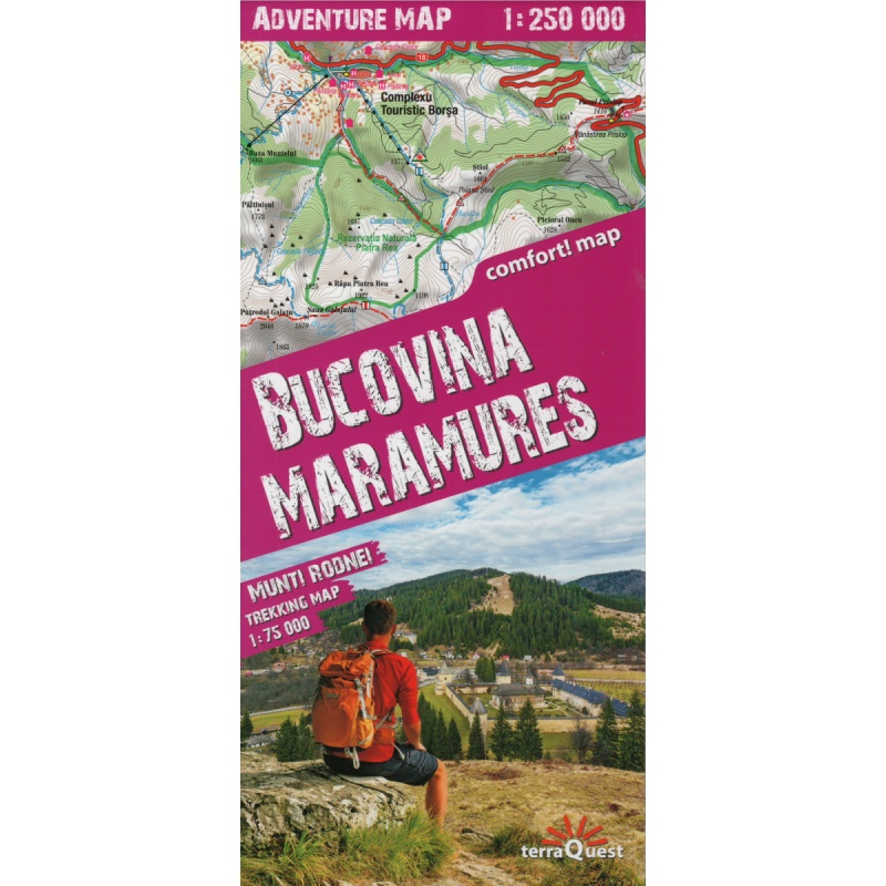 TerraQuest Bucovina, Maramures 250 000 turisticka mapa