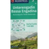 Kompas 98 Unterengadin, Basa Engadina 40 000 turisticka mapa