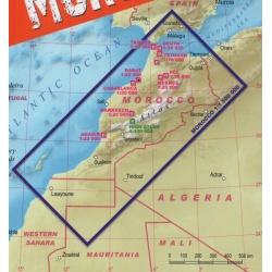 TerraQuest Vysoky Atlas Maroko 100 000 turisticka mapa oblast