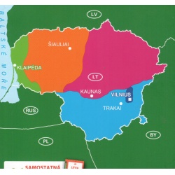 Freytag a Berndt Litva pruvodce na cesty oblast
