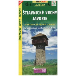 SHOCart 1092 Štiavnické vrchy, Javorie 1:50 000 turistická mapa