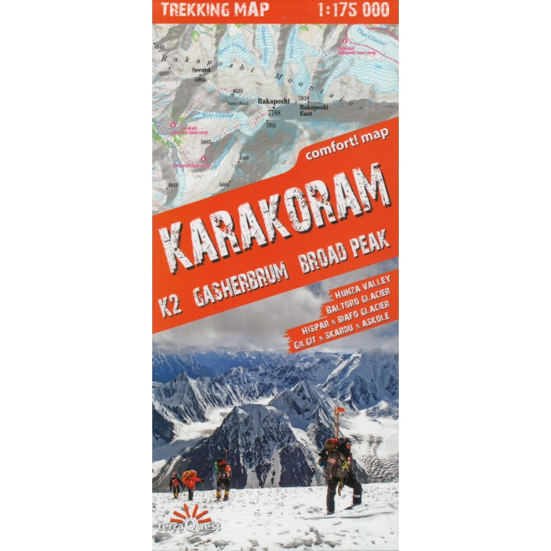 TerraQuest Karakoram, K2, Gasherbrum, Broad Peak  175 000 turisticka mapa