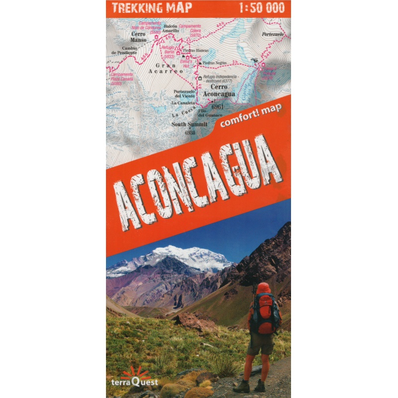 TerraQuest Aconcagua 50 000 turisticka mapa