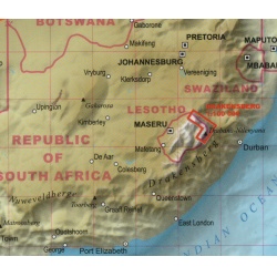 TerraQuest Drakensberg,Ukhahlamba park Jizni Afrika  100 000 turisticka mapa 1
