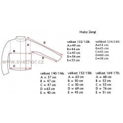_Husky Zengl Junior tlumena oranzova detska nepromokava zimni lyzarska bunda zmereno