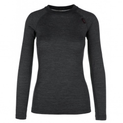 Kilpi Patton-W tmave seda damske funkcni triko dlouhy rukav Merino vlna