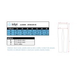 _Kilpi Spancer-W tmave seda damske funkcni spodky Merino vlna zmereno