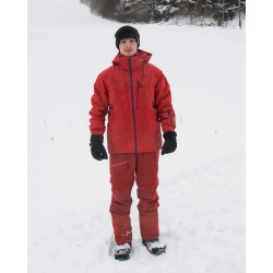 Husky Montry M cervena panska nepromokava zimni lyzarska bunda 2