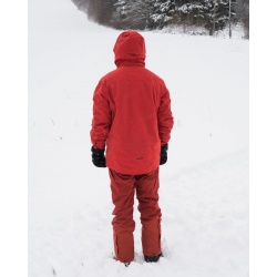 Husky Montry M cervena panska nepromokava zimni lyzarska bunda 5