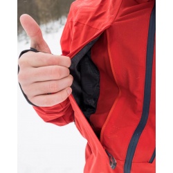 Husky Montry M cervena panska nepromokava zimni lyzarska bunda 7