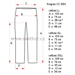 _Progres CC SDN antracit panske spodky dlouha nohavice Coffee Collection