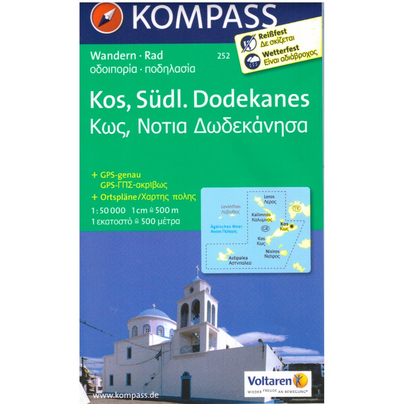 Kompas 252 Kos, Sudl. Dodekanes 50 000