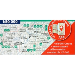 Kompas 699 Sudtirol, Alto Adige 50 000 turisticka mapa Oblast