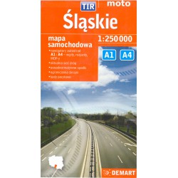 DEMART Slaskie / Slezské vojvodství 1:250 000 automapa