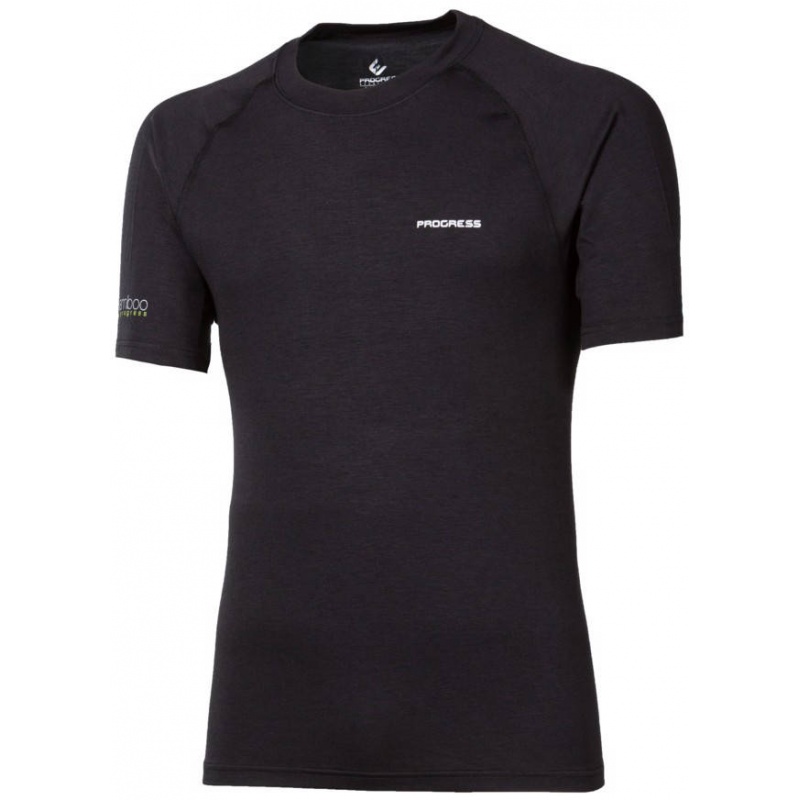 Progres Eco E NKR cerna panske triko kratky rukav bambus