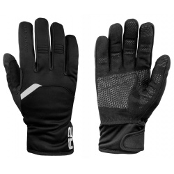 R2 Storm ATR13A cerna unisex zateplene softshellove rukavice