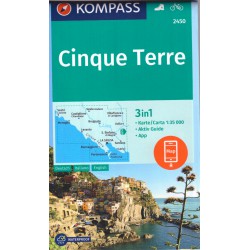 Kompass 2450 Cinque Terre 1:35 000 turistická mapa