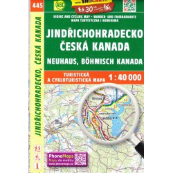 SHOCart 445 Jindřichohradecko, Česká Kanada 1:40 000 turistická mapa