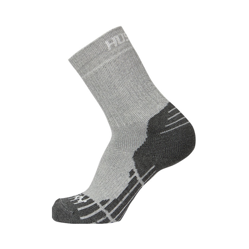 Husky All Wool sv. seda vysoke trekove ponozky Merino vlna