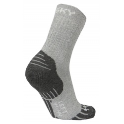 Husky All Wool sv. seda vysoke trekove ponozky Merino vlna2