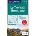 Kompass 103 Le Tre Valli, Bresciane 1:50 000 turistická mapa