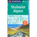 Kompass 83 Stubaier Alpen 1:50 000 turistická mapa