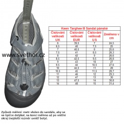 _Keen Targhee III  Sandal M bison mulch panske kozene outdoorove sandaly zmereno