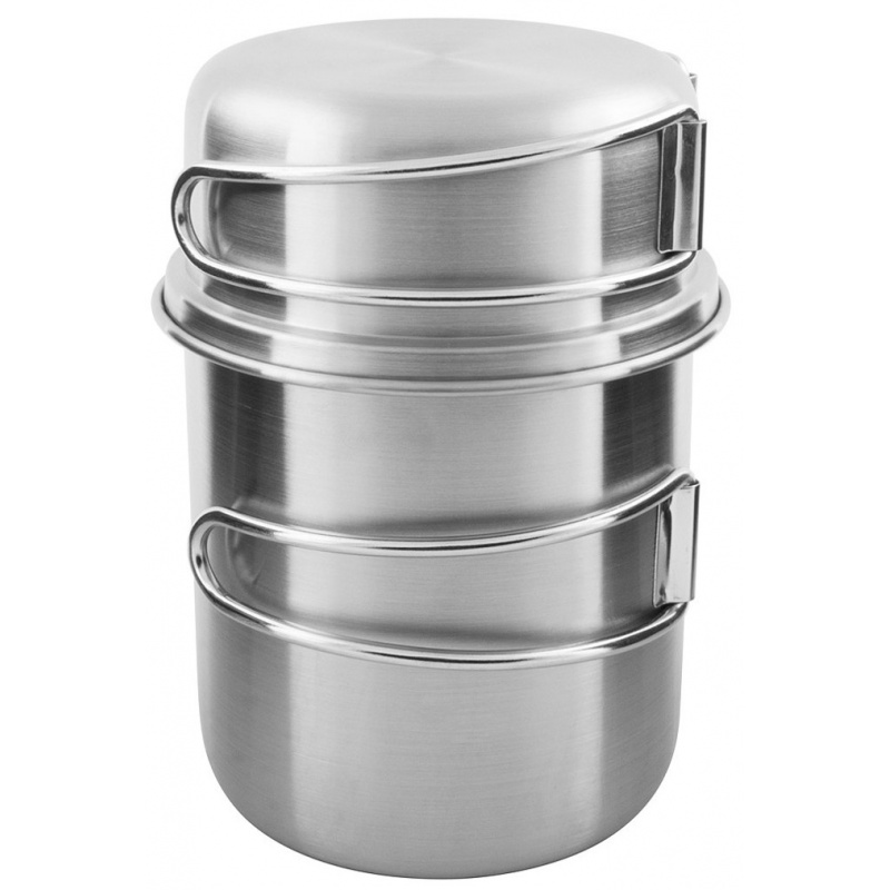 Tatonka Handle Mug 600 ml set nerezovy hrnek sklopna ucha stupnice