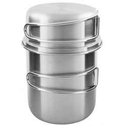 Tatonka Handle Mug 850 ml set nerezovy hrnek sklopna ucha stupnice