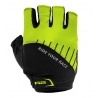 R2 ATR19D Vouk svitive zluta cyklisticke rukavice s kratkymi prsty a gelovymi vyztuhami