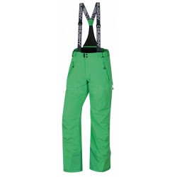 Husky Mithy M světle zelená pánské nepromokavé zimní lyžařské kalhoty HuskyTech 20000