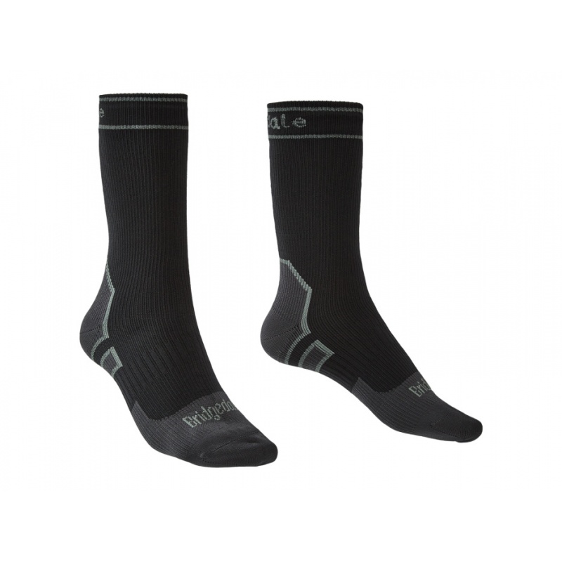 Bridgedale Storm Sock LW Boot black nepromokave ponozky Merino unisex