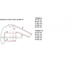 _Salomon Arctic Down Jacket M madder brown C13979 panska nepromokava perova bunda zmereno