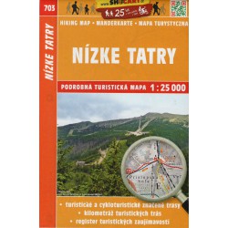 SHOCart 703 Nízke Tatry 1:25 000 turistická mapa Oblast