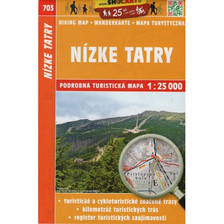 SHOCart 703 Nízke Tatry 1:25 000 turistická mapa