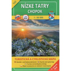 VKÚ 122 Nízke Tatry, Chopok 1:50 000 turistická mapa (1)