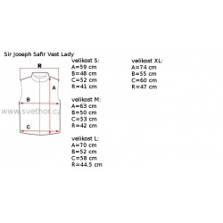 _Sir Joseph Safir Lady Vest dark grey black damska zimni perova vesta zmereno