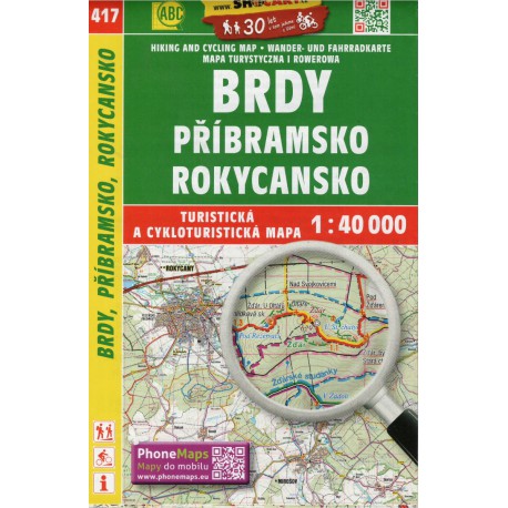 SHOCart 417 Brdy, Příbramsko, Rokycansko 1:40 000 turistická mapa